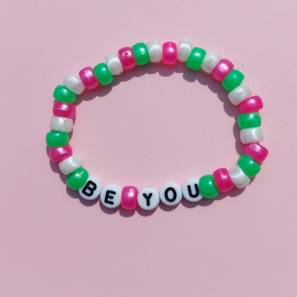 2/$5 Handmade 'Be You' Beaded Bracelet